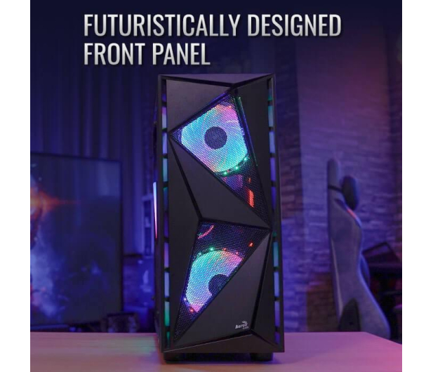 AeroCool PGS Glider Cosmo RGB Czarna - 623749 - zdjęcie 2
